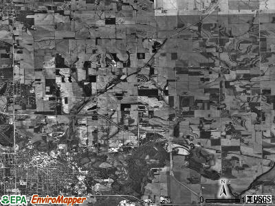 Lancaster township, Illinois satellite photo by USGS