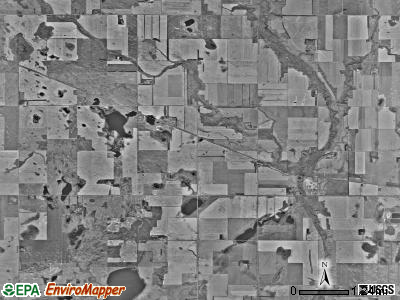 Hesper township, North Dakota satellite photo by USGS