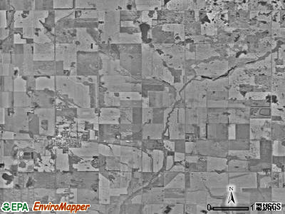 North Viking township, North Dakota satellite photo by USGS
