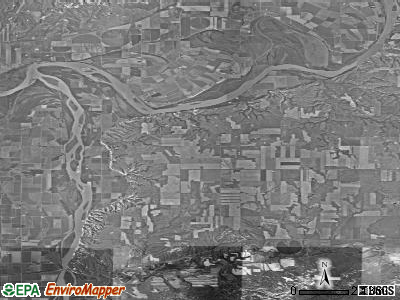 Sioux township, North Dakota satellite photo by USGS