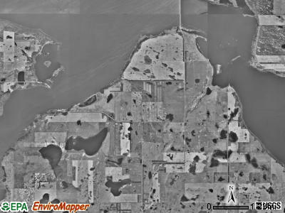 Lohnes township, North Dakota satellite photo by USGS