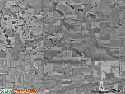 Rock township, North Dakota satellite photo by USGS