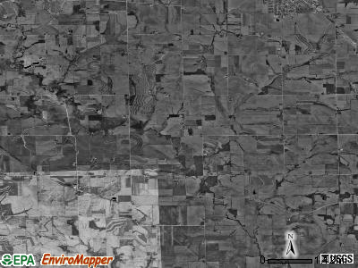 Kent township, Illinois satellite photo by USGS