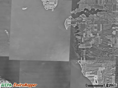 Liberty township, North Dakota satellite photo by USGS