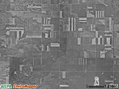 Fertile township, North Dakota satellite photo by USGS