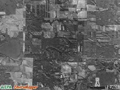 Blue Butte township, North Dakota satellite photo by USGS