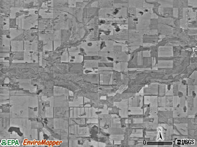 South Viking township, North Dakota satellite photo by USGS