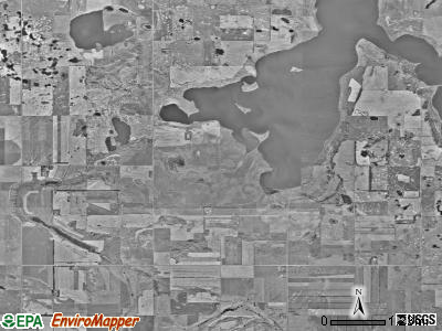 Leval township, North Dakota satellite photo by USGS
