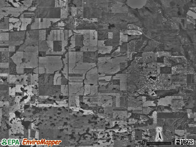 Dogden township, North Dakota satellite photo by USGS