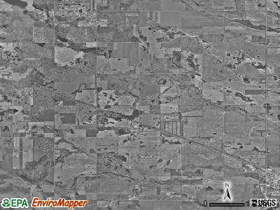 Hillsdale township, North Dakota satellite photo by USGS