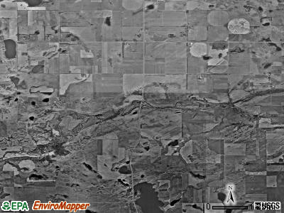 Eddy township, North Dakota satellite photo by USGS