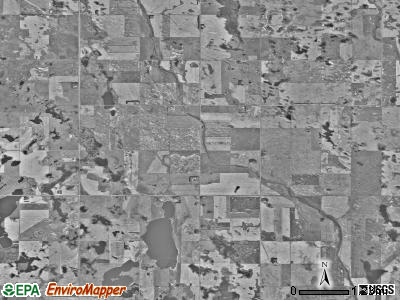 Rugh township, North Dakota satellite photo by USGS