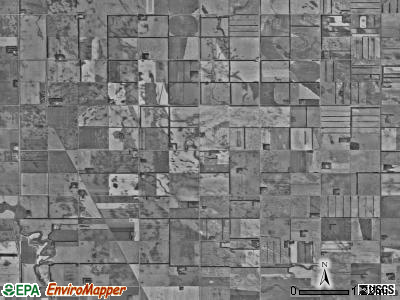 Avon township, North Dakota satellite photo by USGS