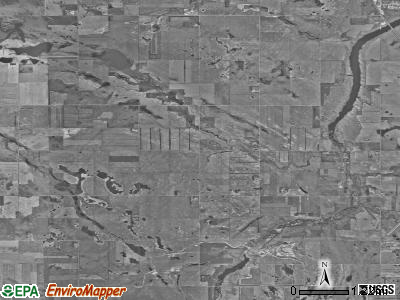 Western township, North Dakota satellite photo by USGS