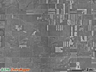 Deepwater township, North Dakota satellite photo by USGS