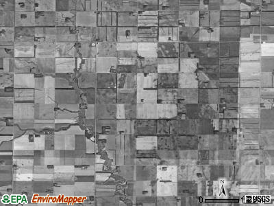 Washington township, North Dakota satellite photo by USGS
