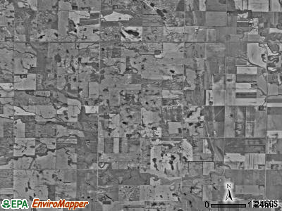 Lind township, North Dakota satellite photo by USGS
