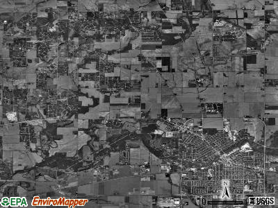 Belvidere township, Illinois satellite photo by USGS