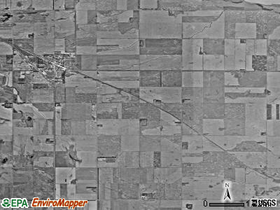 Oshkosh township, North Dakota satellite photo by USGS