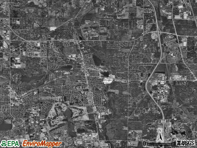 Libertyville township, Illinois satellite photo by USGS