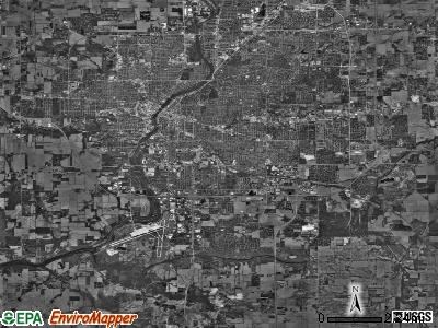 Rockford township, Illinois satellite photo by USGS