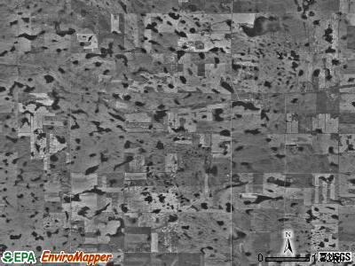 Pickard township, North Dakota satellite photo by USGS