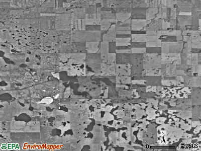 Chaseley township, North Dakota satellite photo by USGS