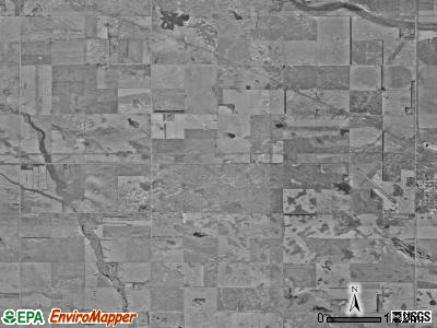 Wyard township, North Dakota satellite photo by USGS