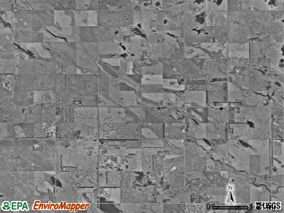 Rose Hill township, North Dakota satellite photo by USGS
