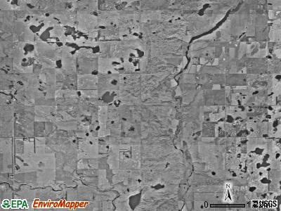 Haven township, North Dakota satellite photo by USGS