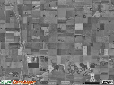 Eldorado township, North Dakota satellite photo by USGS