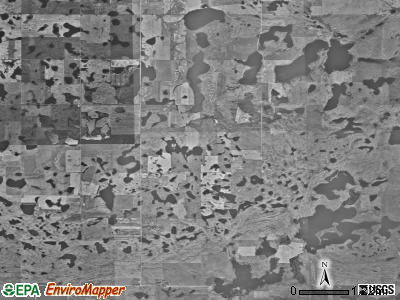 Mauch township, North Dakota satellite photo by USGS