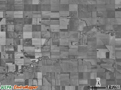 Blanchard township, North Dakota satellite photo by USGS