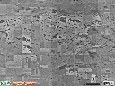 Hazel Grove township, North Dakota satellite photo by USGS