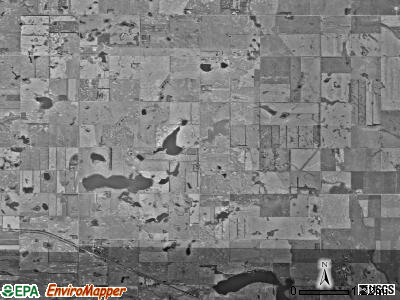 Willow Lake township, North Dakota satellite photo by USGS