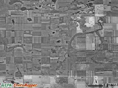 Broadlawn township, North Dakota satellite photo by USGS