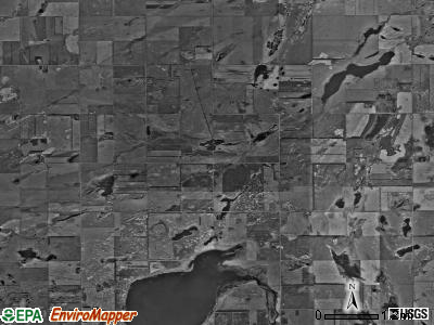 Lake Town township, North Dakota satellite photo by USGS
