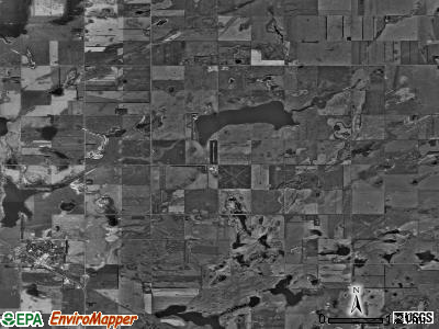 Pierce township, North Dakota satellite photo by USGS