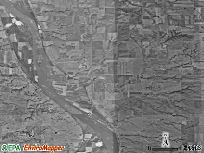 Painted Woods township, North Dakota satellite photo by USGS