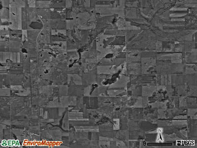 Rogers township, North Dakota satellite photo by USGS