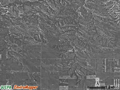 Elmwood township, North Dakota satellite photo by USGS