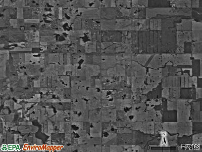 Grand Prairie township, North Dakota satellite photo by USGS