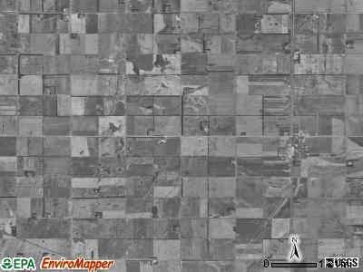 Arthur township, North Dakota satellite photo by USGS