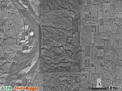 Glenview township, North Dakota satellite photo by USGS