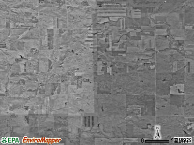 Trygg township, North Dakota satellite photo by USGS