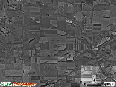 Stewart township, North Dakota satellite photo by USGS
