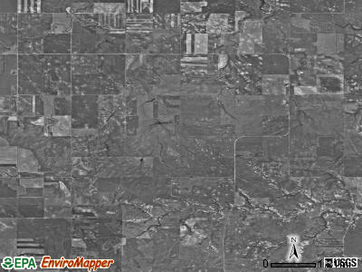 Delhi township, North Dakota satellite photo by USGS