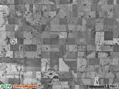 Cornell township, North Dakota satellite photo by USGS