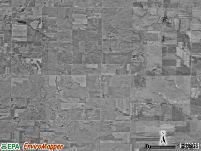 Naughton township, North Dakota satellite photo by USGS
