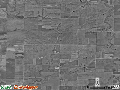 Sibley Butte township, North Dakota satellite photo by USGS